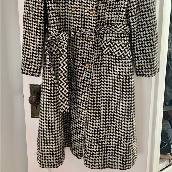 Vintage Franklin Simon Wool Checked Coat and Skirt - Picture 2 of 7